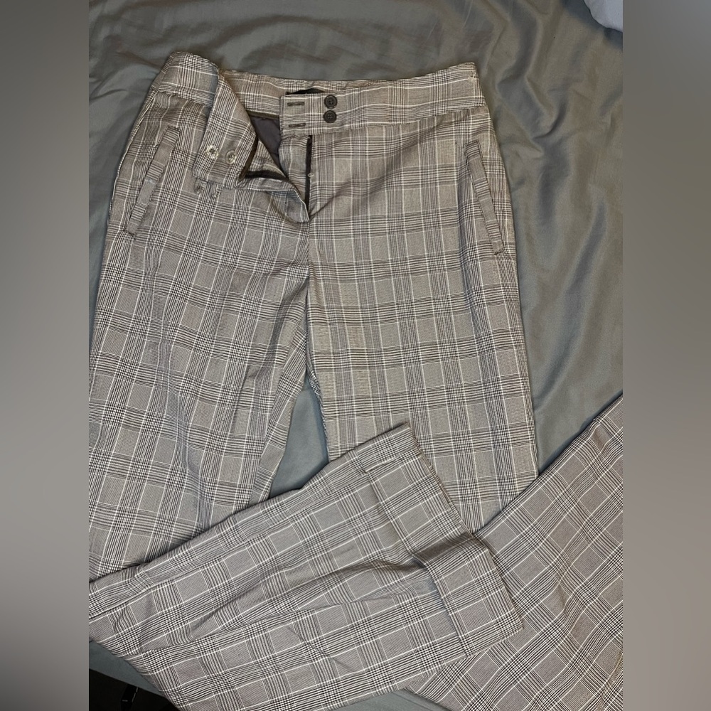 Plaid Dress Pants Size 7/8 Unisex